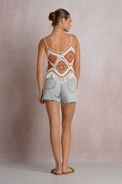 Elan Fringe Tank Top