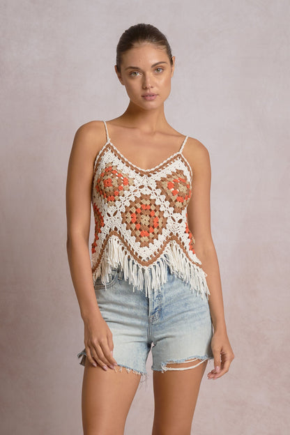 Elan Fringe Tank Top