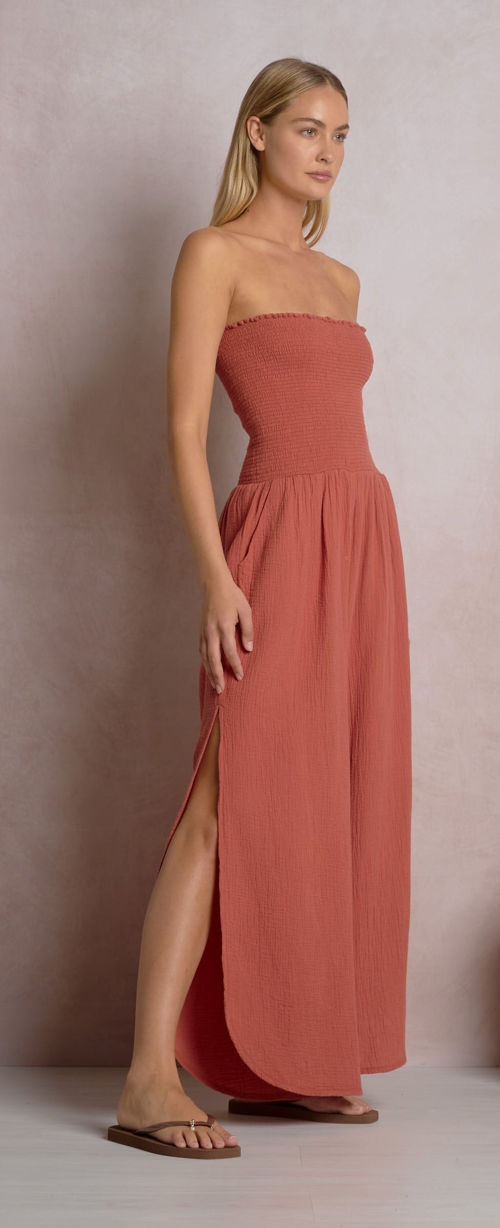Elan Strapless Smock Jumper
