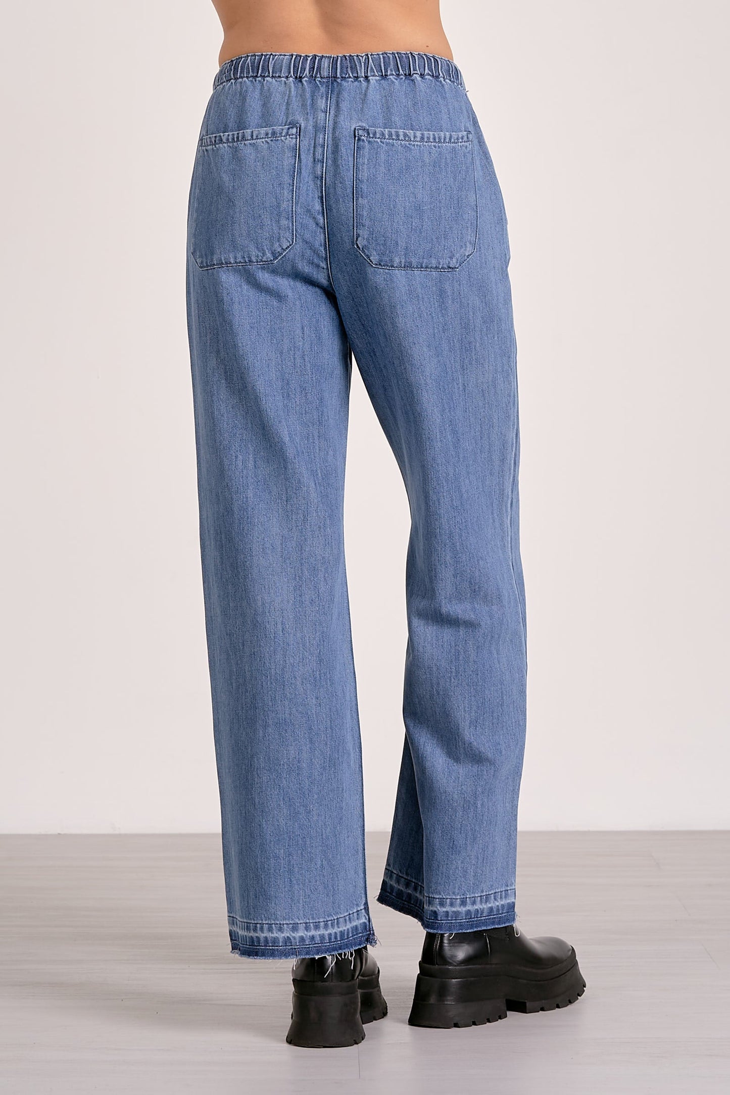Elan Denim Wide Leg Pant