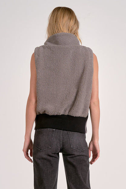 Elan Zip Up Two Tone Vest