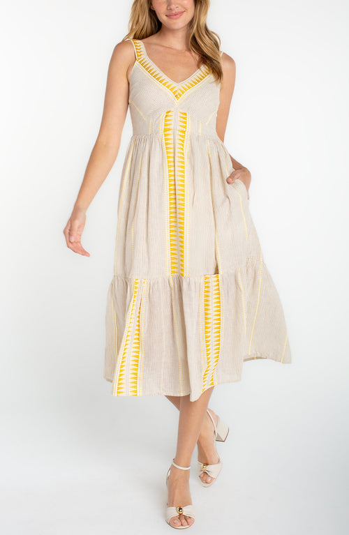 Liverpool Sleeveless Midi Dress