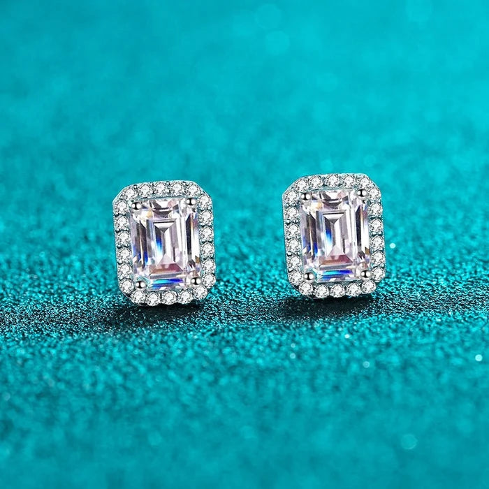 Vivienne Moissanite Stud Earrings