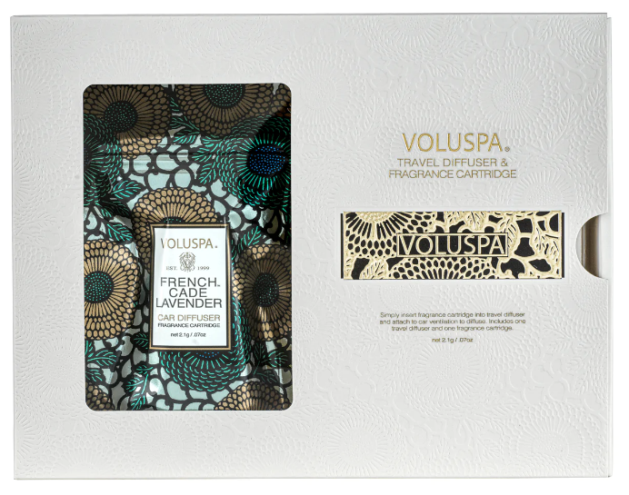 Voluspa French Cade Lavender Travel Diffuser Set
