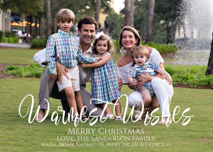 Warmest Wishes Family Card
