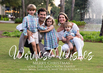 Warmest Wishes Family Card