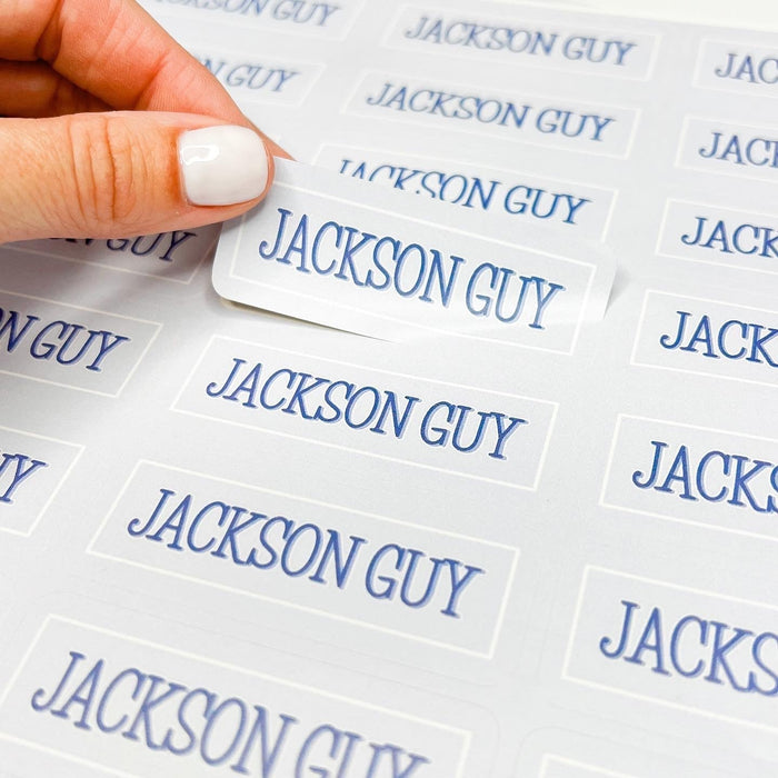 Water Resistant Labels - CAROLINA BLUE