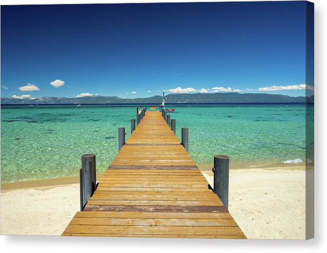 West Shore Pier - Canvas Print by Brad Scott