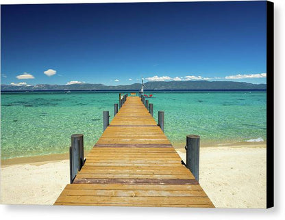 West Shore Pier - Canvas Print by Brad Scott