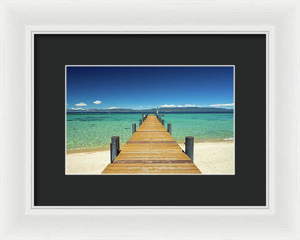 West Shore Pier - Framed Print