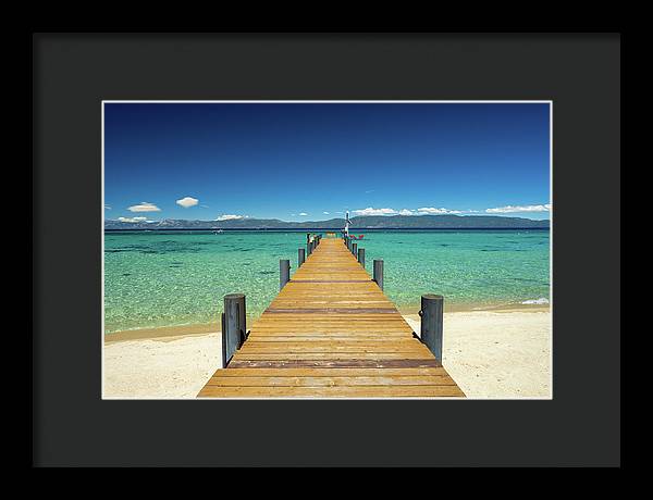 West Shore Pier - Framed Print
