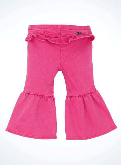 Wrangler Baby/Toddler Girl's Pink Delilah Ruffle Leg Flare Jean 112356591