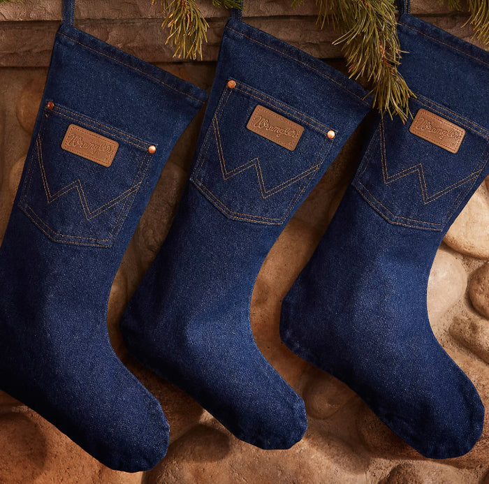 Wrangler Prewashed Denim Christmas Stocking 1WRCHST