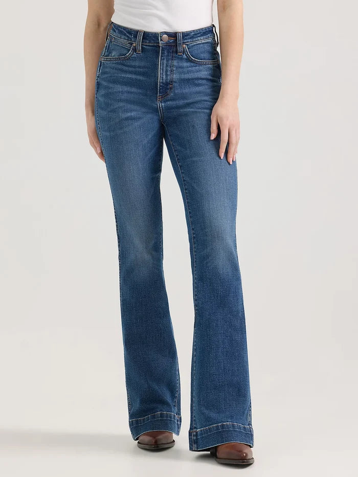 Wrangler Retro Women's Bailey Vivianna High Rise Trouser Jeans 112359387-Painted Cowgirl Western Store