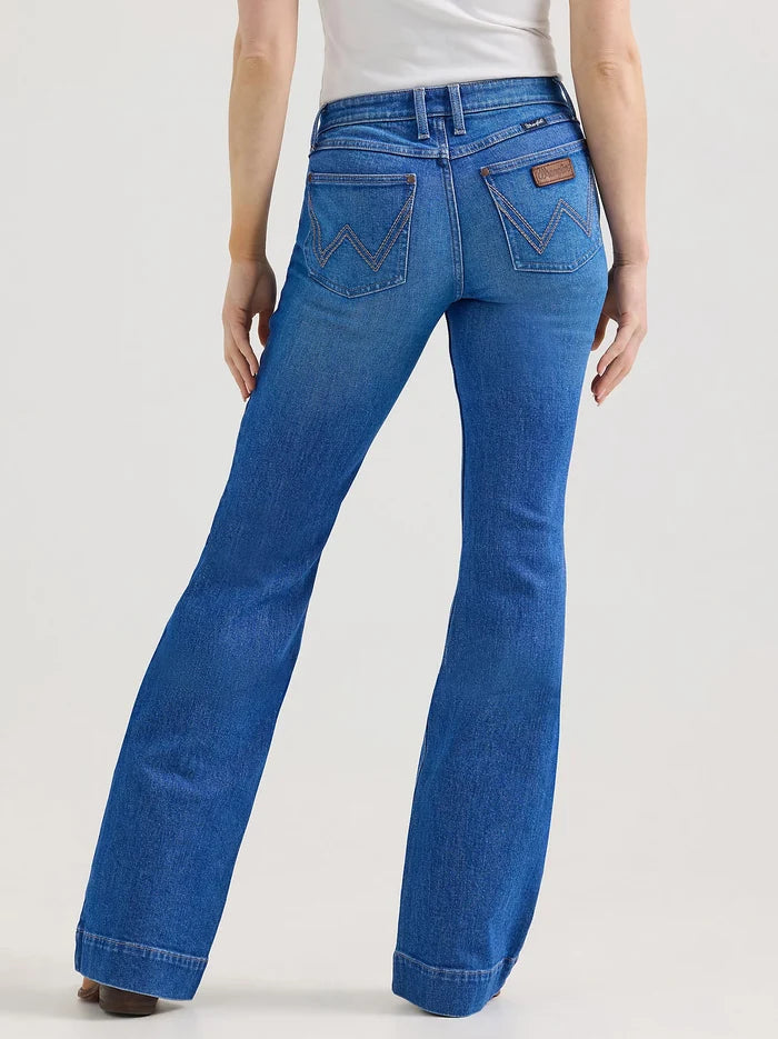 Wrangler Retro Women's Mae Lucy Mid Rise Wide Leg Trouser Jean 112359365-Painted Cowgirl Western Store