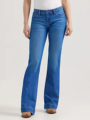 Wrangler Retro Women's Mae Lucy Mid Rise Wide Leg Trouser Jean 112359365-Painted Cowgirl Western Store