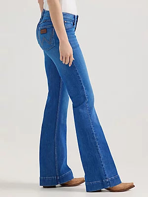 Wrangler Retro Women's Mae Lucy Mid Rise Wide Leg Trouser Jean 112359365-Painted Cowgirl Western Store