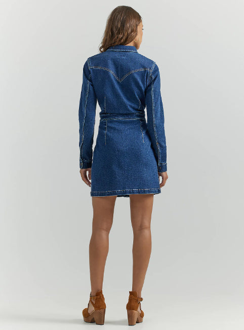 Wrangler Western Denim Jacket Dress 112353126