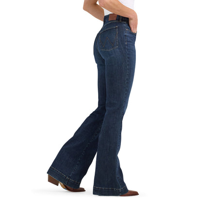 Wrangler Women's Bespoke Alexandra Dark Wash High-Rise Trouser Jeans 112367600
