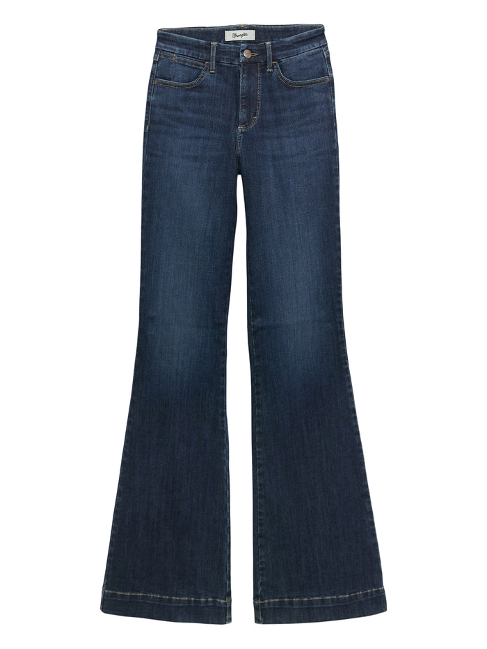 Wrangler Women's Bespoke Alexandra Dark Wash High-Rise Trouser Jeans 112367600