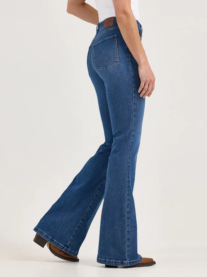 Wrangler Women's Bespoke Medium Wash Elsie High-Rise Flare Jeans 112367573