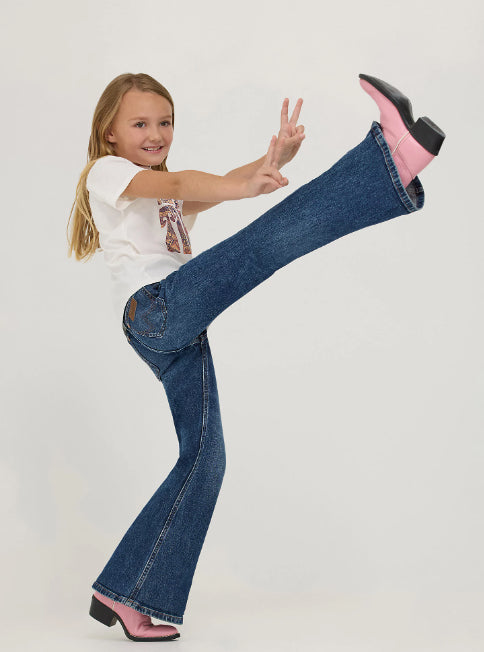 Wrangler X Girl's Lainey Wilson Baskin Blue Bell Bottom Jeans 112361024