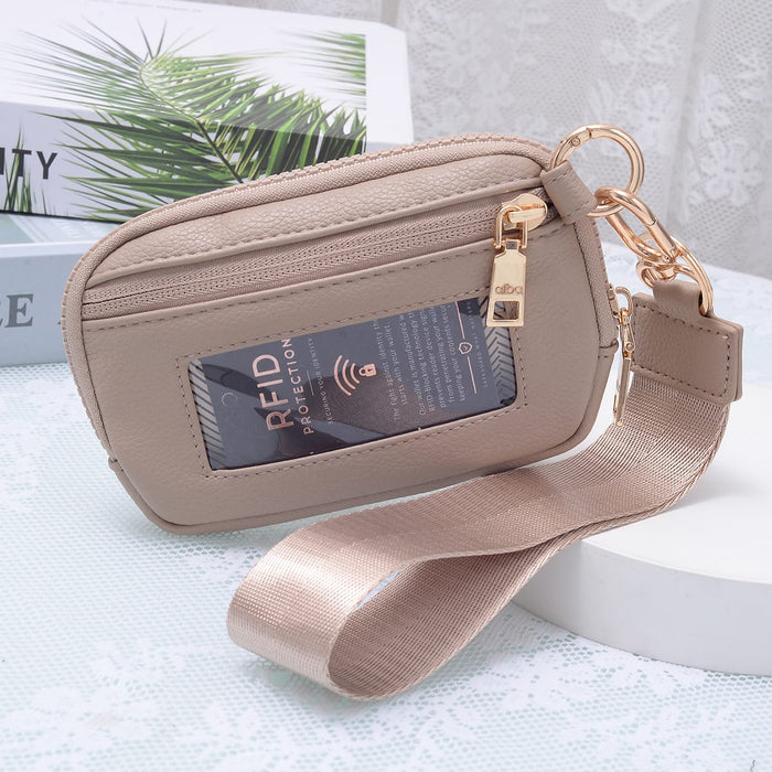 Wristlet Zip Wallet With ID Window