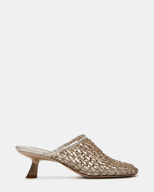 XRAY Gold Women's Caged Net Mule Heel | Steve Madden