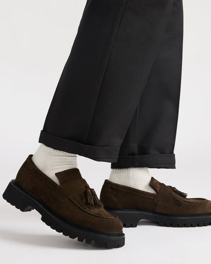 ZEV BROWN SUEDE